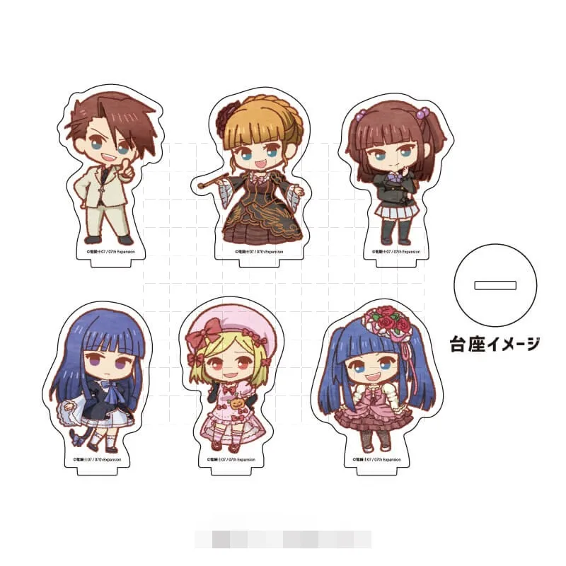 Game Lambdadelta Beatrice Ushiromiya Battler Acrylic Stand Doll Anime Mini Figure Model Plate Cosplay Toy for Gift