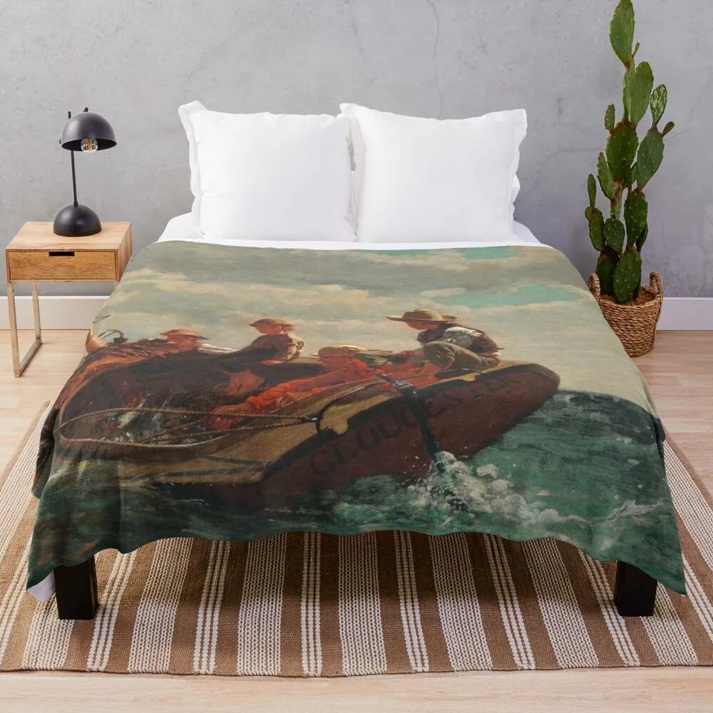 Winslow Homer - Breezing Up (A Fair Wind) Throw Blanket Blankets For Sofas Thins Travel Blankets