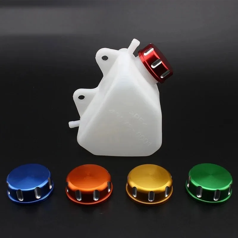 

For Kawasaki KLX 250 Motocross Motorcycle Water Coolant Reservoir Tank Radiator CNC Caps Plastic Radiator Bike Enduro，1pcs