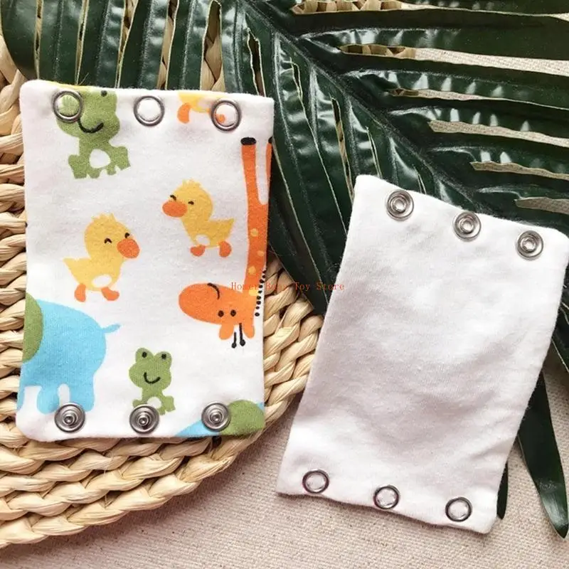 J0PF 5 Pieces Baby Clothes Extender Onesie Cotton Extenders Diaper Romper Lengthen Extend Film Baby Boys Girls Romper Partner