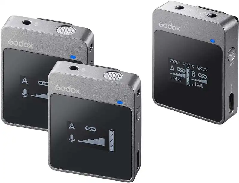 Godox MoveLink M1 M2 II Wireless Lavalier Mikrofon Sender Empfänger für Telefon DSLR Kamera Smartphone 2,4 GHz Wireless Mic