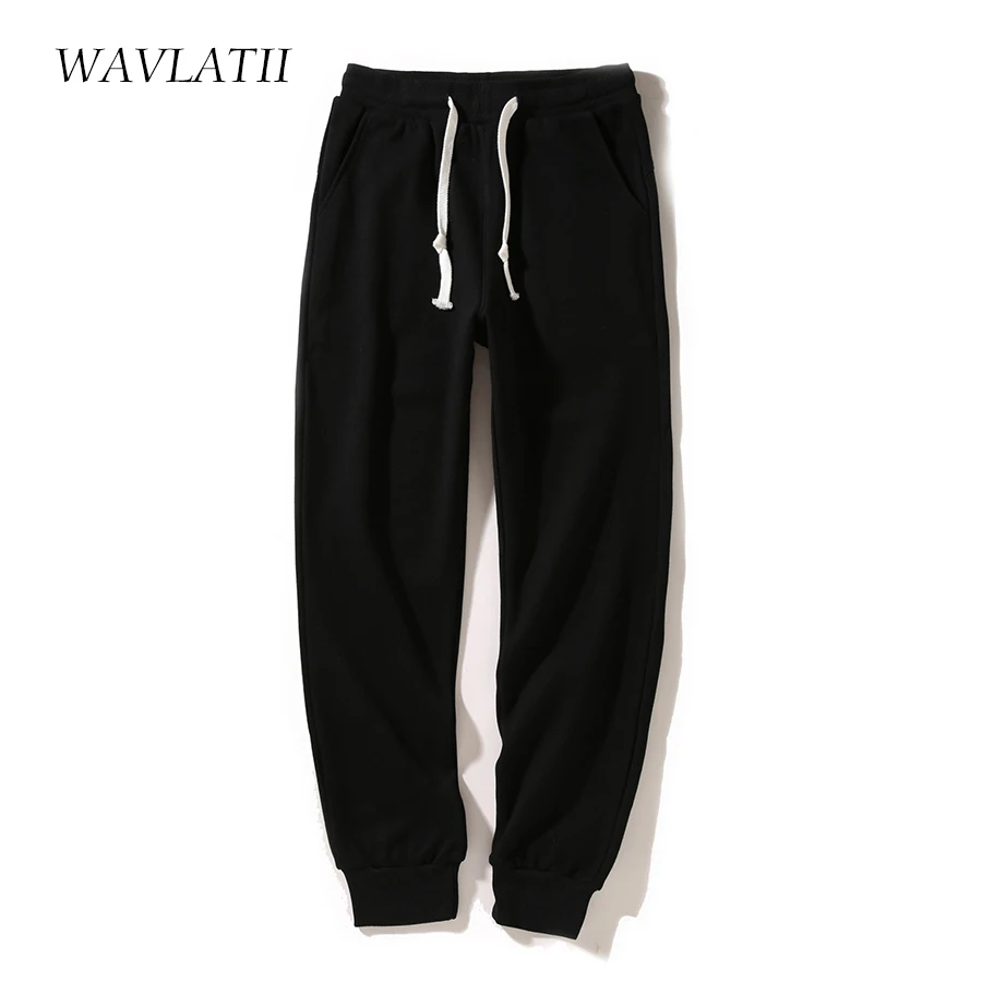 WAVLATII Women New Casual Light Grey Harem Pants Female Purple Sporty White Cotton Streetwear Long Trousers for Young WP2301