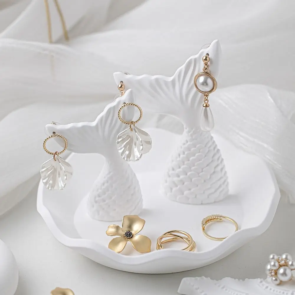 

Bracelet Necklace Fishtail Earrings Display Rack Exquisite Watch Gypsum Earrings Holder Jewelry Holder INS