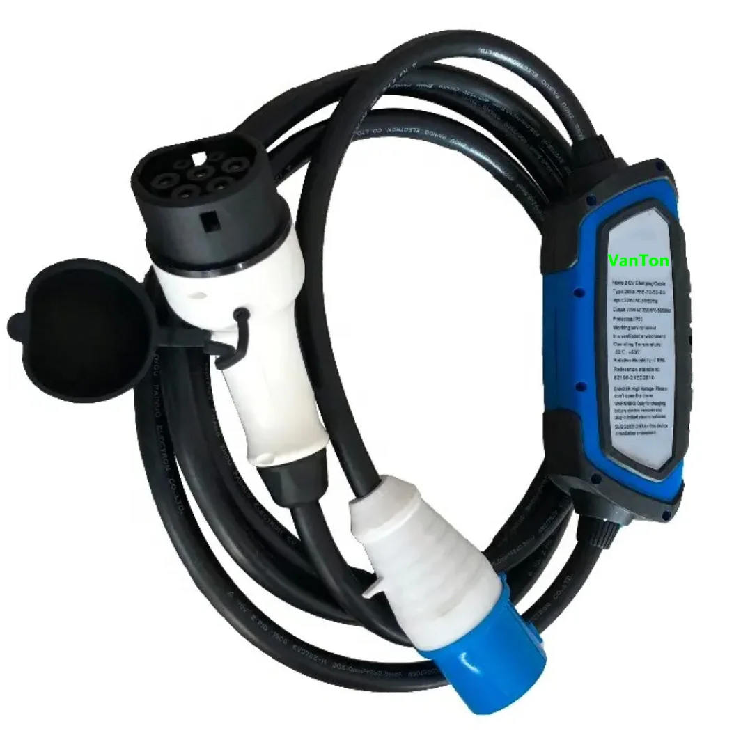 

Портативный зарядный кабель VanTon IP65 32A 220V 7.2кВт 1-фазный Level2 EVSE с сертификатом CE