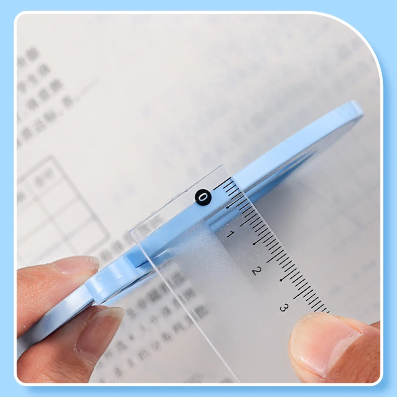 360-degree Movable Angle Protractor Mathematical Angle Drawing Tool Geometric Angle Demonstration Movable Ruler