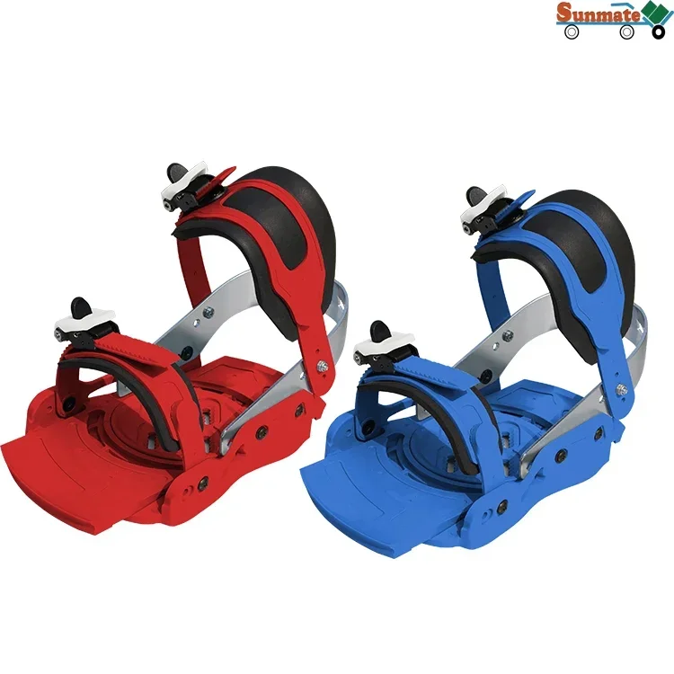 Best Quality Durable Colorful Design Plastic and Aluminum Snowboard Ski Strap with Buckle Binding