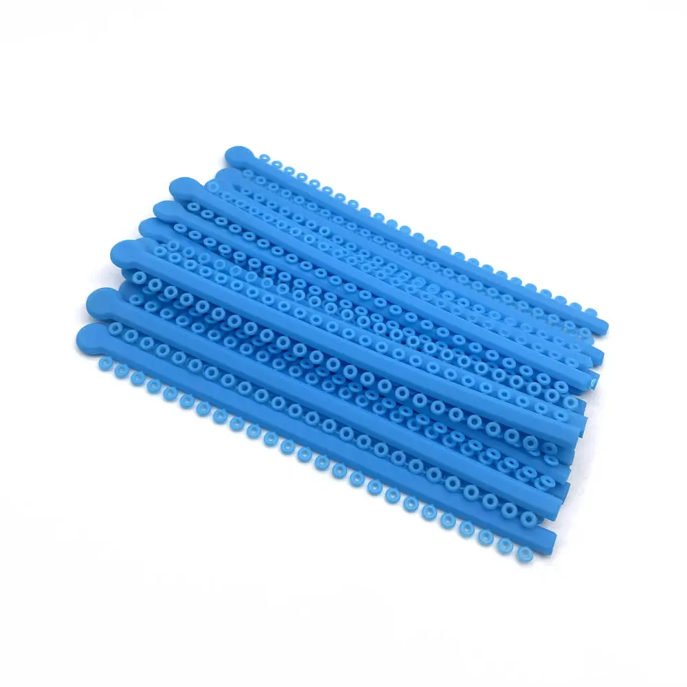 1000PCS/20Sticks Dental Orthodontic Elastic Ligature Ties Bands for Brackets Braces Dental Ligature Tie Supplier