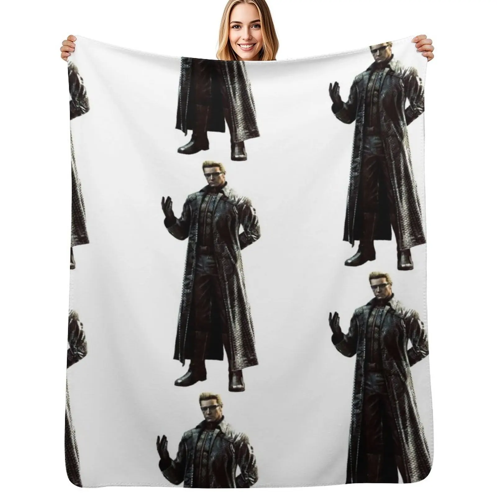 

Albert Wesker Throw Blanket Baby Thins Decoratives Furry Blankets