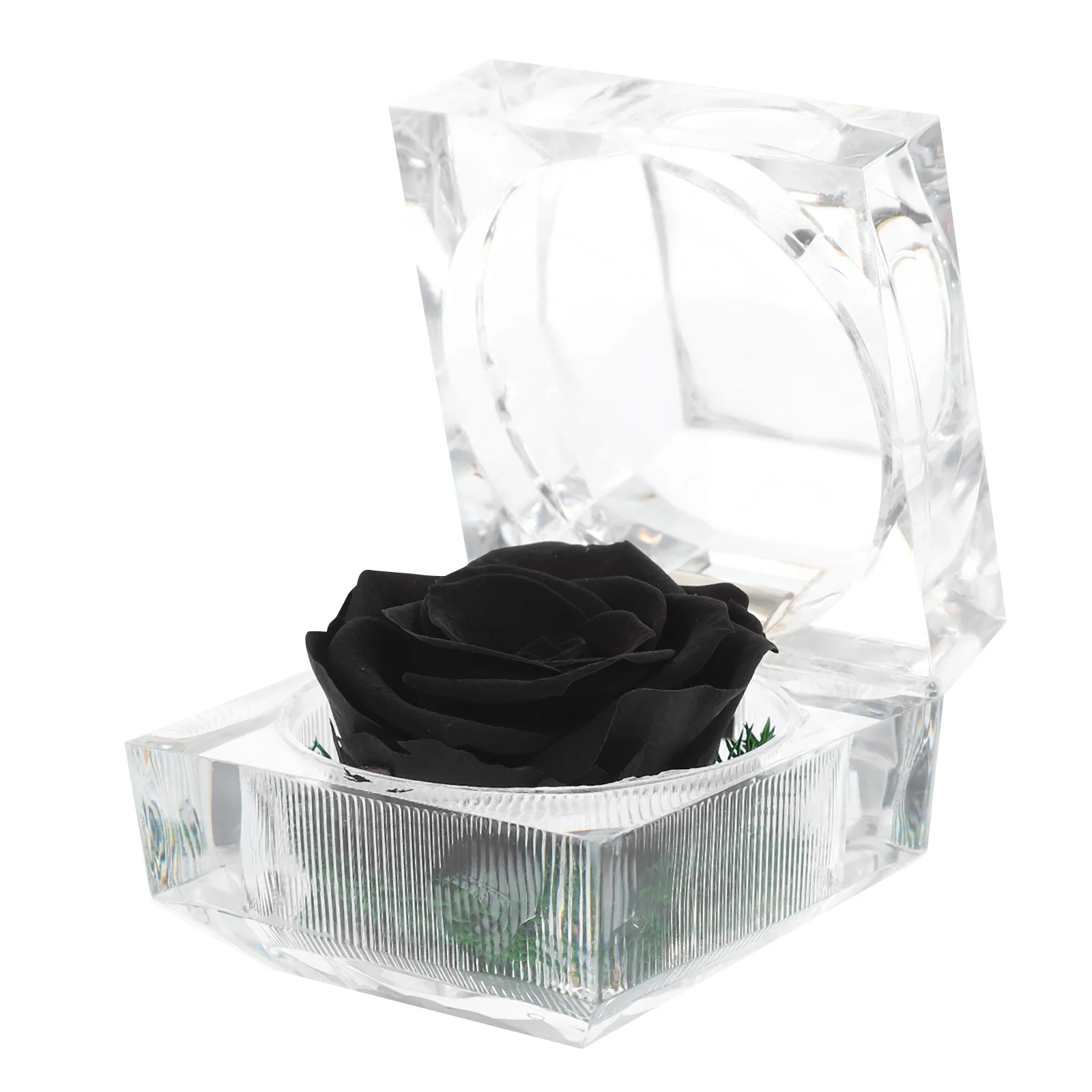 

1pcs Preserved Flower Gift Box In Glass Dome Handmade Flowers For Valentine'S Day Anniversary Birthday Christmas