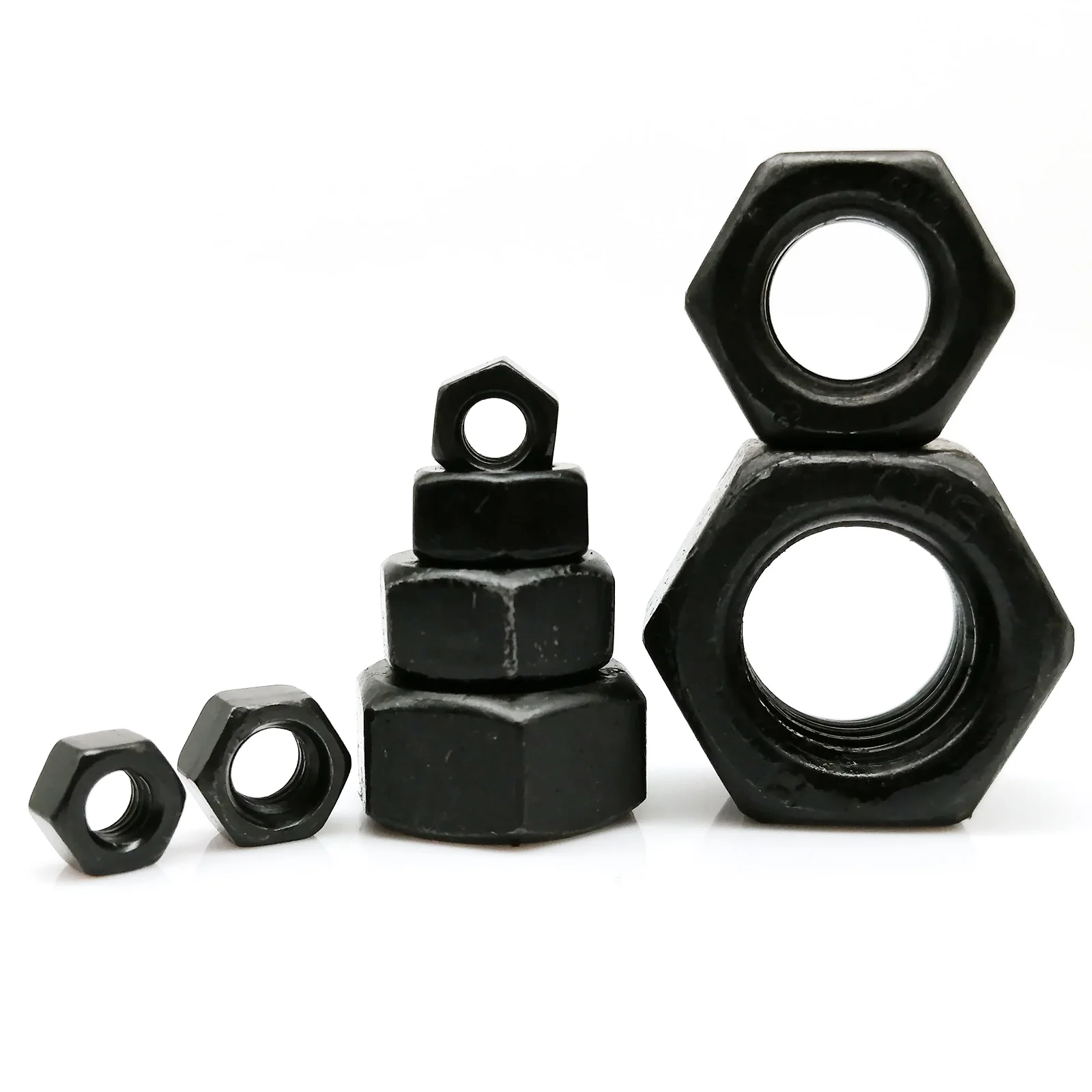 M1.4 M1.6 M2 M2.5 M3 M3.5 M4 M5 M6 M8 M10 M12 M14 M16 M18 M20m24 Black Oxide Color Grade 8.8 Carbon Steel Din934 Hexagon Hex Nut