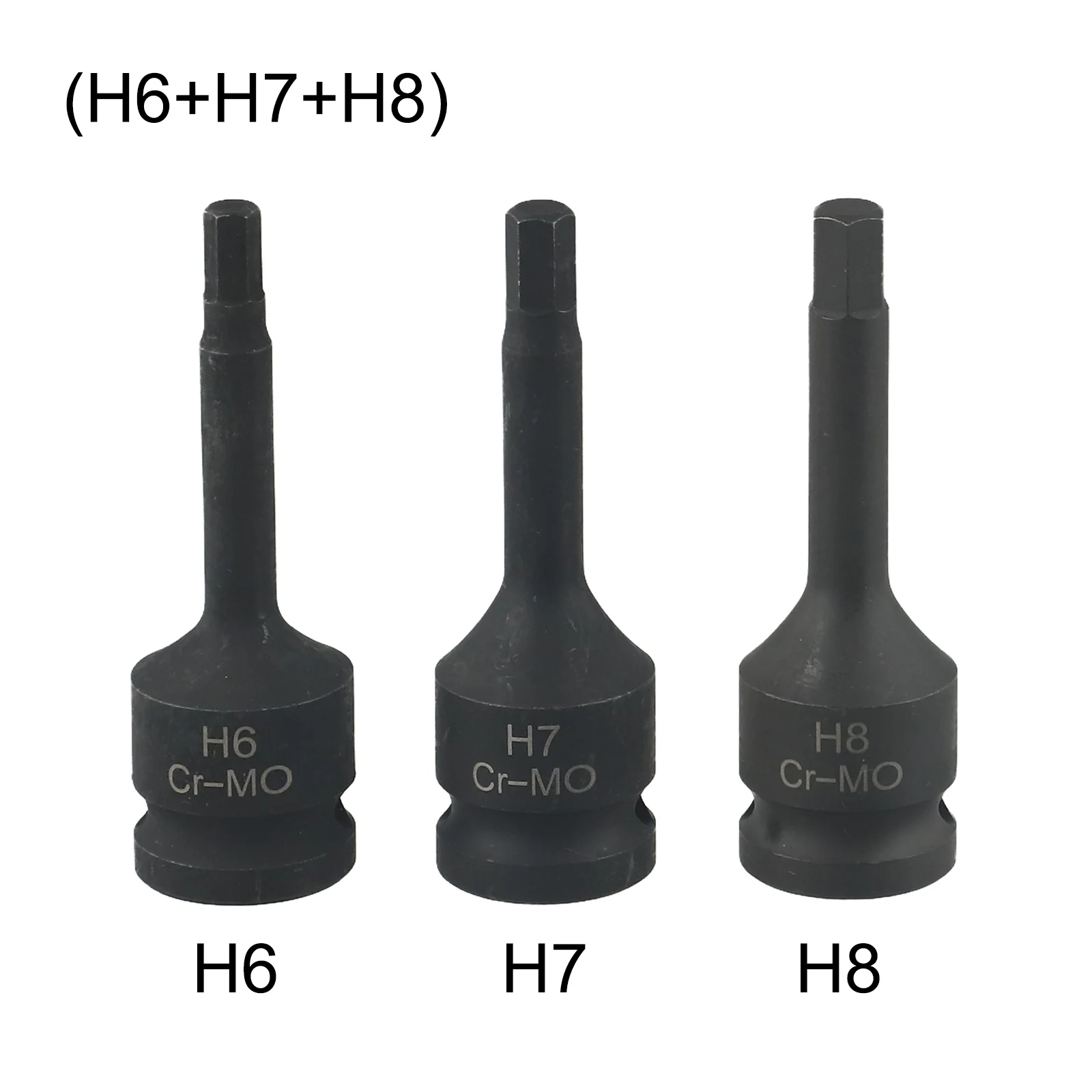 Drive Socket Adapter Hex Head Wrench Adapter 80mm Length Chrome-molybdenum Steel Hexagonal Head Induction Hardened