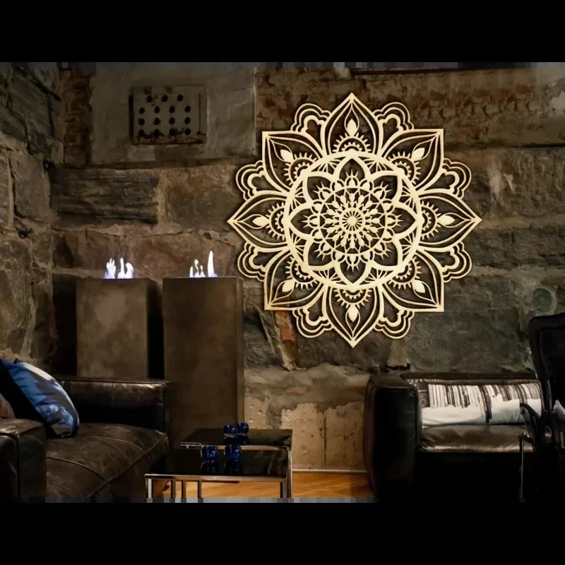 1 Piece of Metal Wall Decor, Moroccan-Style Decoration, Can Enhance the Ambiance of Your Living Room, Integrating Indian and Mandala Design Elements, Creating a Stylish Home Decor Piece