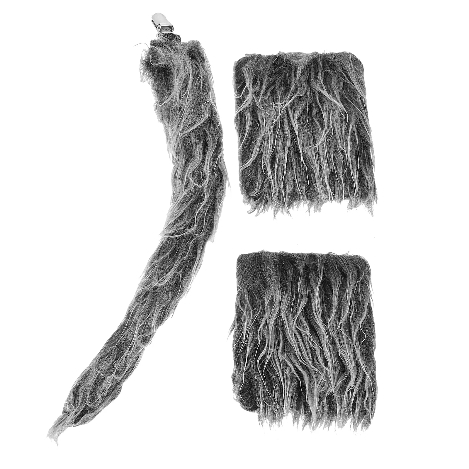 ชุดคอสเพลย์หมาป่า 1 ชุด พร้อมอุปกรณ์เสริม หางและถุงมือ สำหรับการแสดง งานปาร์ตี้ เทศกาล บทบาทสมมติ ถ่ายภาพ ชุดคอสเพลย์สัตว์