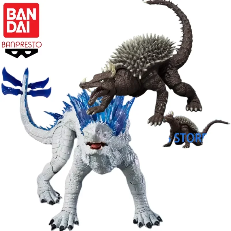 

Bandai Original In Stock Banpresto Shm Monster Hunter Rise Anime Rajahn Shimo Anguirus Garage Model Doll Brand New Boxed Gift