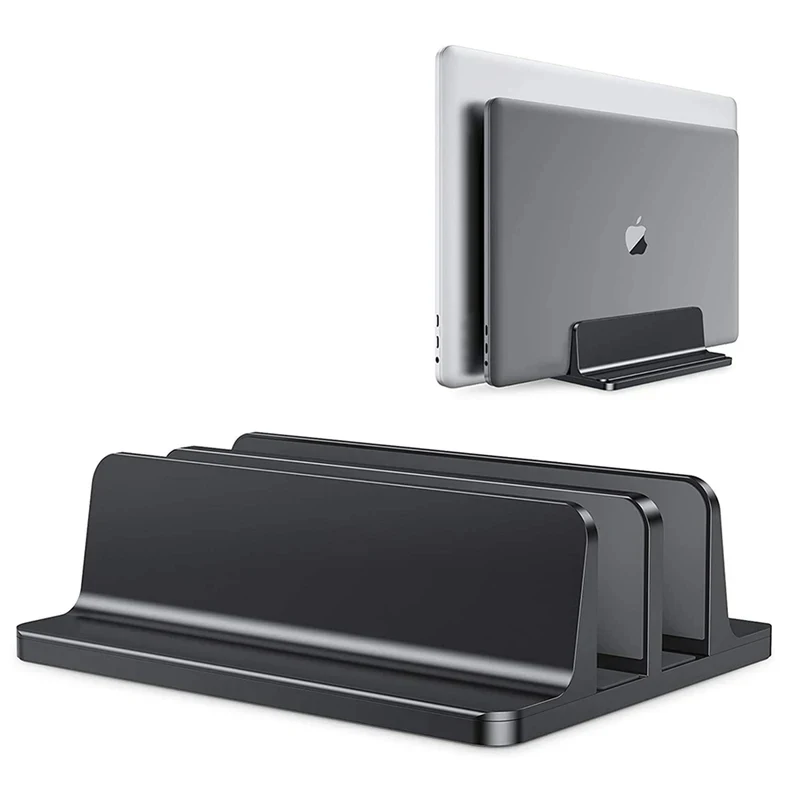 Vertikaler Laptop-Ständer aus Aluminium, verstellbare tragbare Notebook-Halterung, Stützhalterung für MacBook Pro Air, Zubehör-Buchhalter