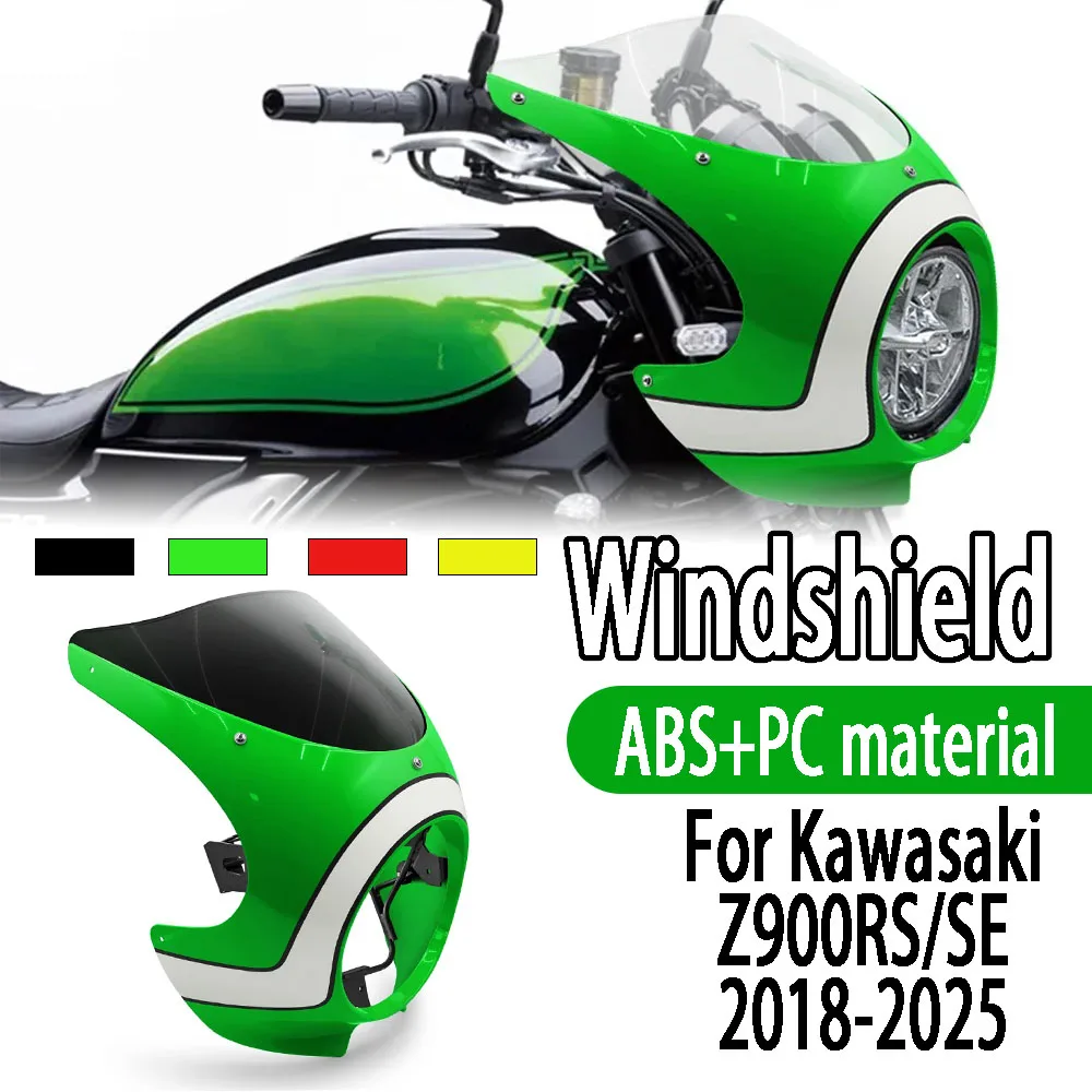 For Kawasaki Z900RS Z900SE z900se 2018-2025 Motorcycle Multi Color Optional Front Headlights Windshield Front Spoiler Windscreen