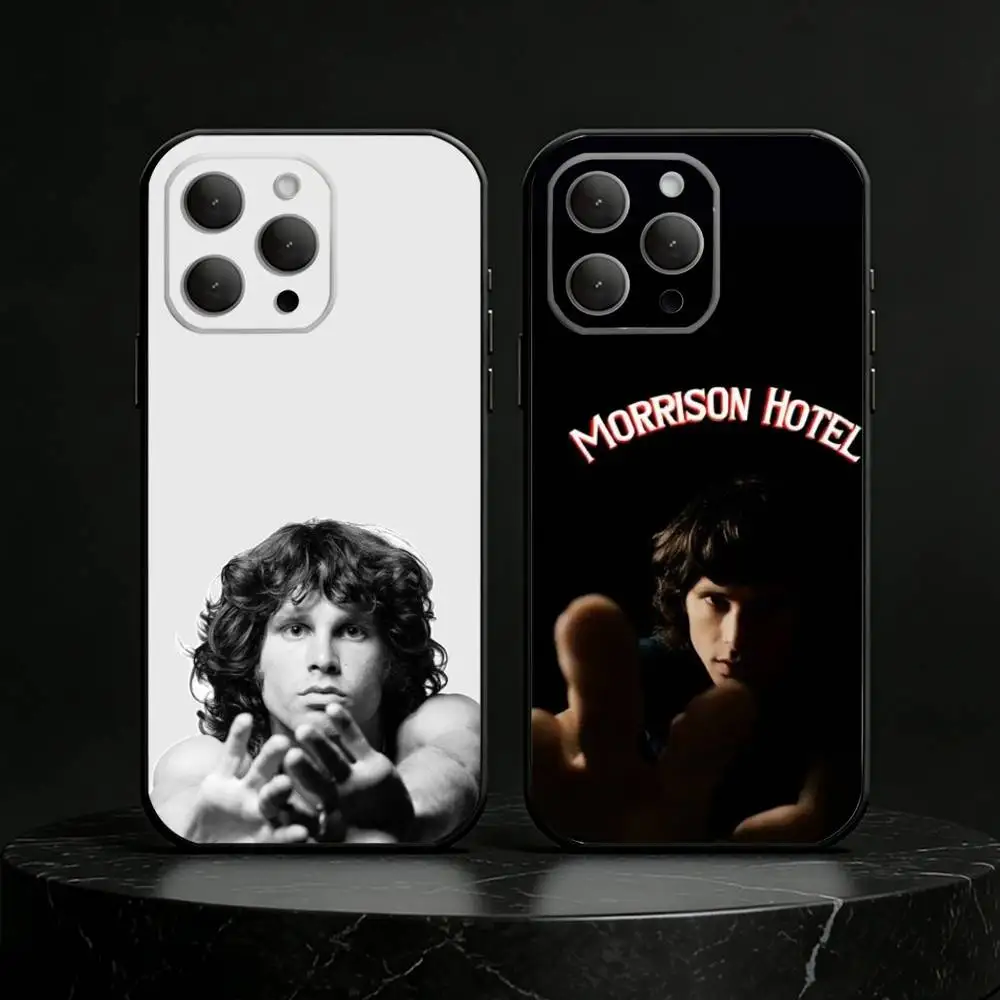 

The Doors Jim M-Morrison Phone Case Silicone black Soft For IPhone 17,16,15,14,13,12,11,SE,Plus Pro Max