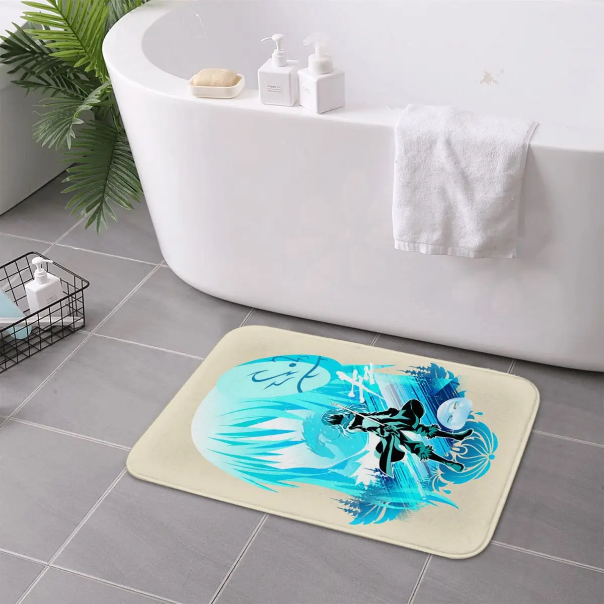 لقد حصلت على تجسدت كسابق أنيمي عدم الانزلاق ممسحة الكلمة حصيرة المياه النفط برهان السجاد البساط لمدخل المطبخ المنزل مسند القدم الحصير