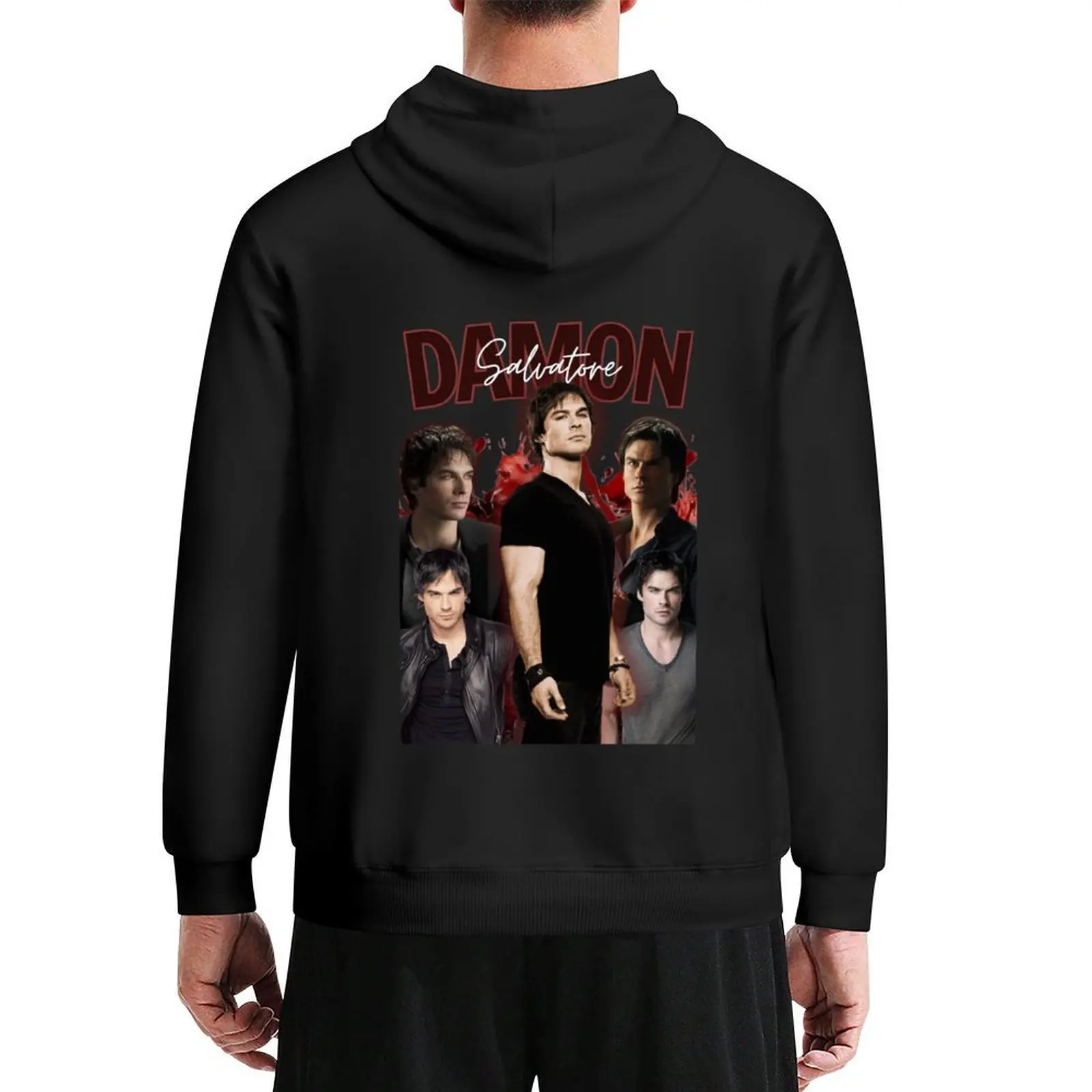 

Damon Salvatore: Take Your Favorite Vampire With You! Hoodie clothes for men mens clothing men clothes hoodie graphic
