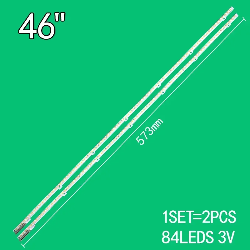 2pcs 84 gible 3V Pour 46 "TV 2011SVS46-FHD-6.5K GAUCHE 2011SVS46-FHD-6.5K BN64-01645A JVL3-460SMB-R1 DROITE UE46D6517 UN46D6400UF