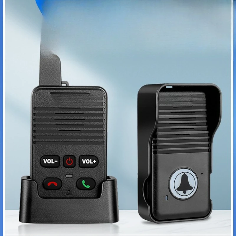 Wireless voice intercom doorbell home phone ultra-long distance two-way call one-button pager walkie-talkie for the elderly