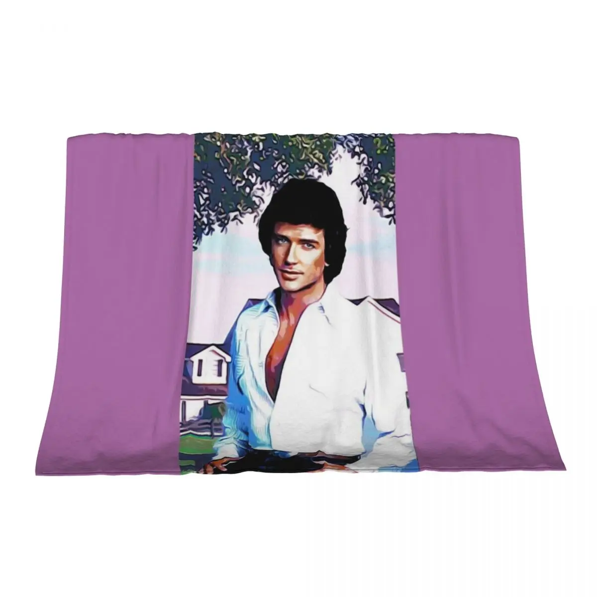 

BOBBY EWING - DALLAS Throw Blanket Decorative Sofas Soft Big Heavy Blankets