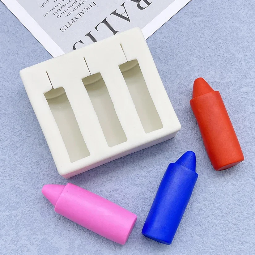 

Crayon Silicone Cake Baking Mold Sugarcraft Chocolate Cupcake Resin Tools Fondant Decorating Tools Baking decorations Ice cube