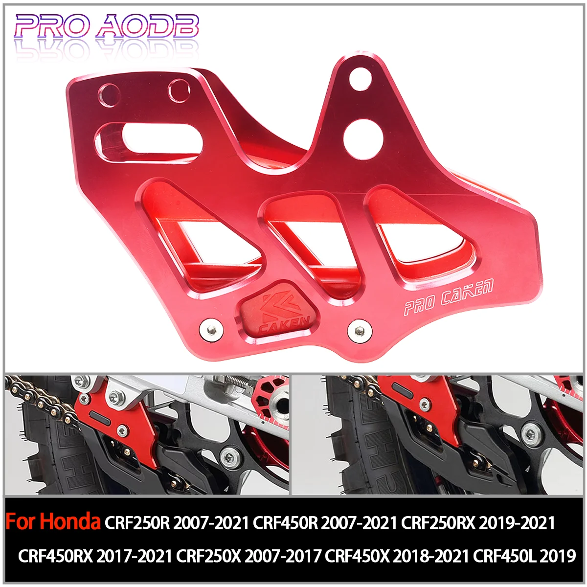 

For Honda CRF250X CRF450X CRF450L CRF250R CRF450R CRF250RX Motocross 60T Sprocket Dedicated Chain Guide Guard Protection 2022