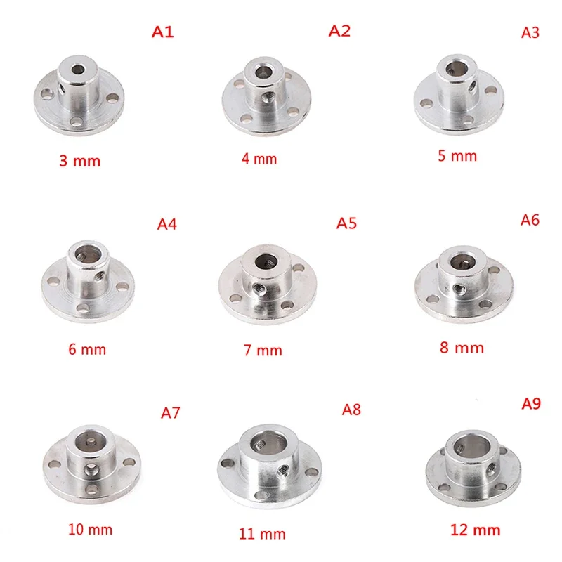 Couremplaçant d'arbre de guidage de moteur d'accouplement à glissière rigide, 3mm, 4mm, 5mm, 6mm, 7mm, 8mm, 10mm, 11mm, 12mm