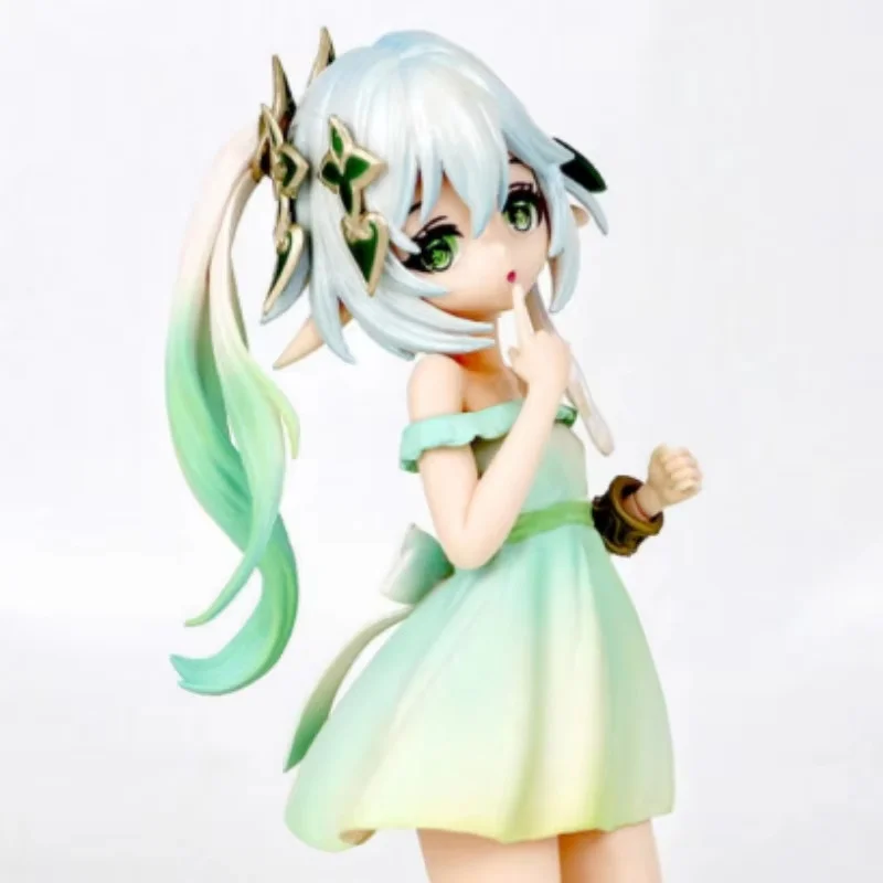 Genshin Impact 17cm Grass God Nasida Hand Do Pvc Material Animation Two Yuan Kneeling Posture Beautiful Girl Adornment Game Toys