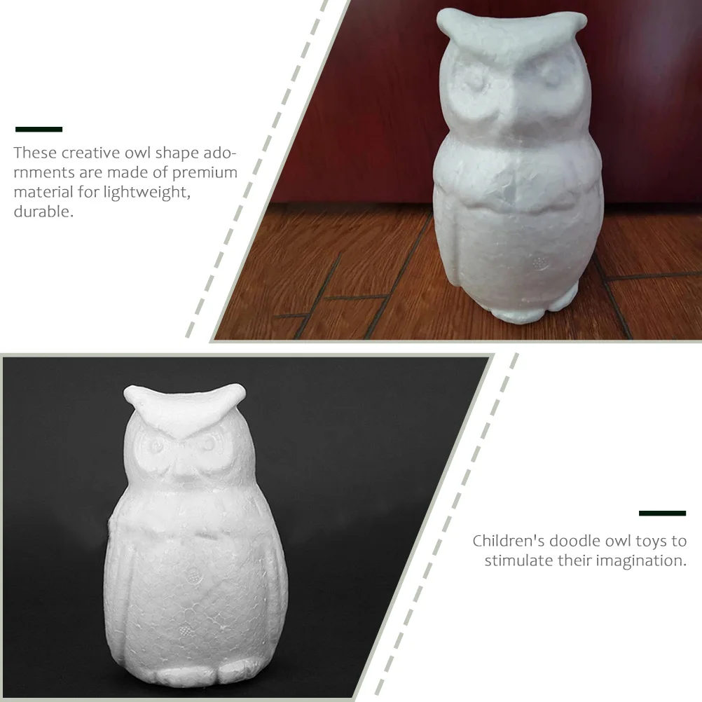 4pcs Diy Crafts Kids Painting Unfinished Diy Home Desktop Decorations Animal Decor Foam For Children Christmas Gift Handmade Art