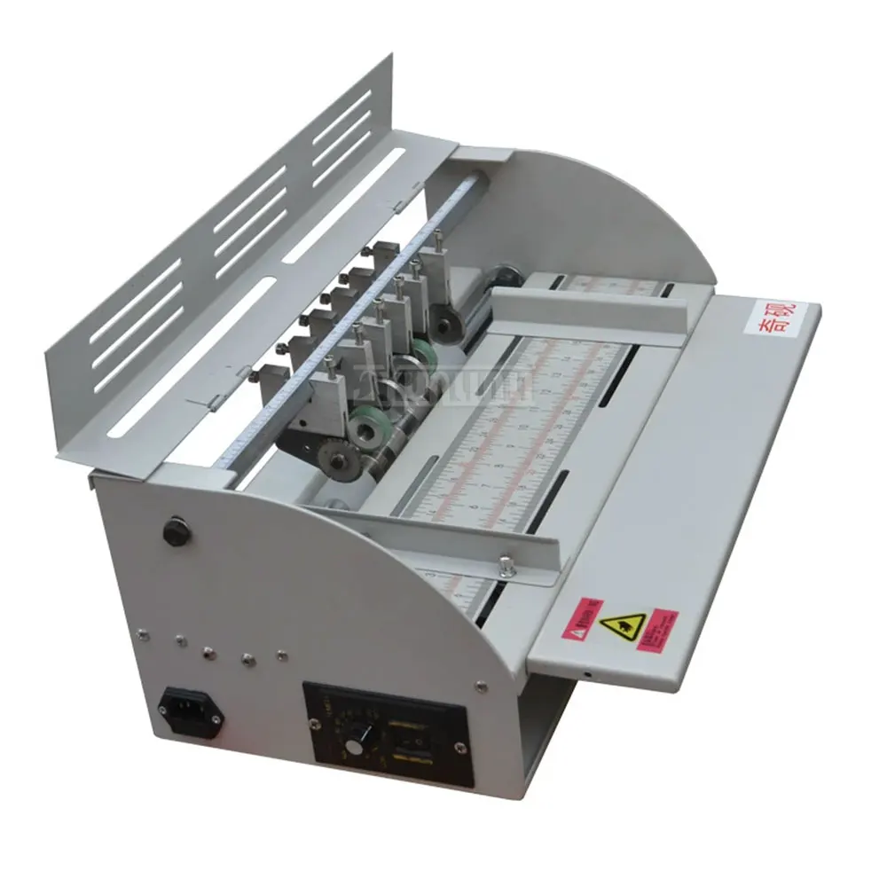 T500 Electric Creasing Machine, High Speed All-In-One Scorer for Dotted Line, Single Crease & Book Spine