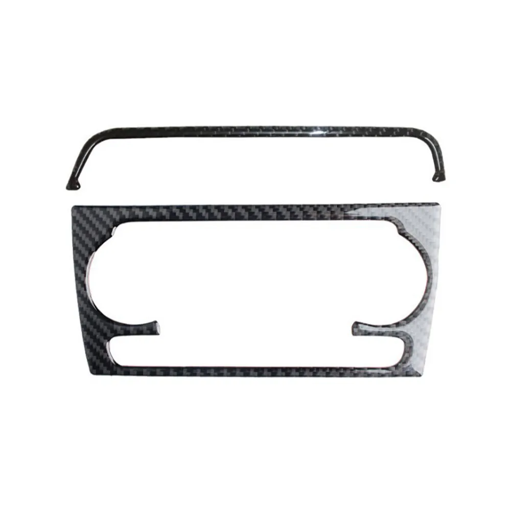 For Audi Q3 2012-2018 Carbon Fiber Console CD Panel Decoration Cover Trim Air Conditioner Control Frame Sticker Car Accessories