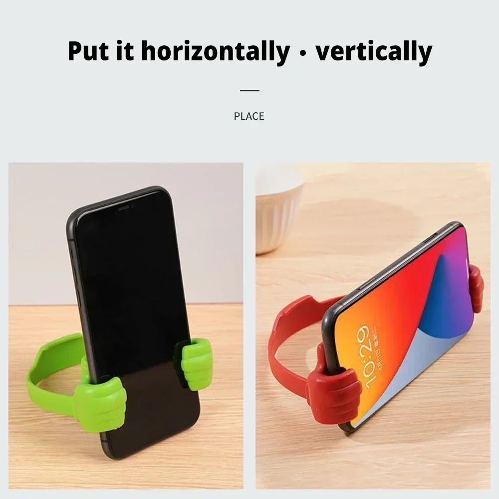 Originality Mobile Thumbs Modeling Stand Bracket Holders IPhone6 Huawei Samsung Cell Tablets Interior Universal Multiple Colors 2