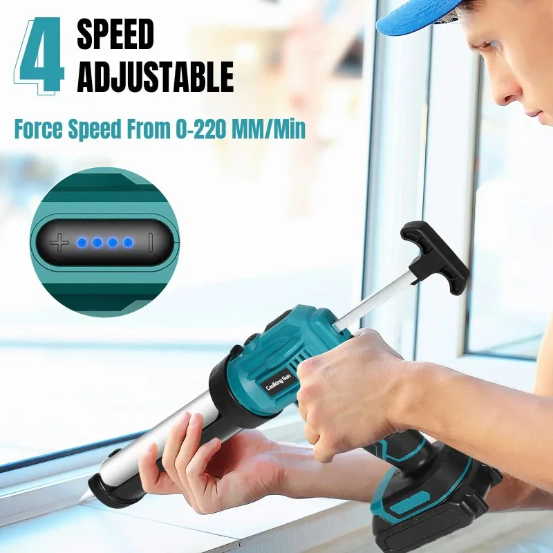 

【Premium】Electric Ice Glass Glass Caulking Adjustable Wireless Door and Window Electric Sewing gland Tool for 18V Battery