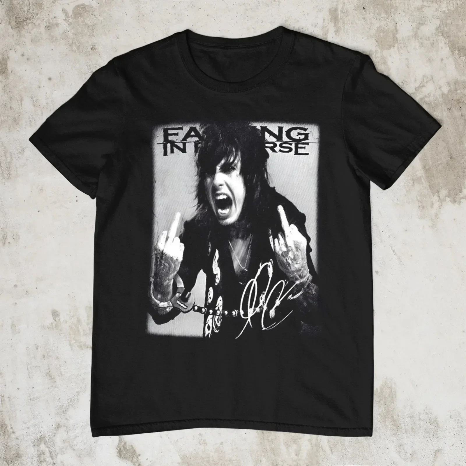 Falling In Reverse Band Ronnie Radke Unisex Black Cotton T Shirt Full Size S-5XL