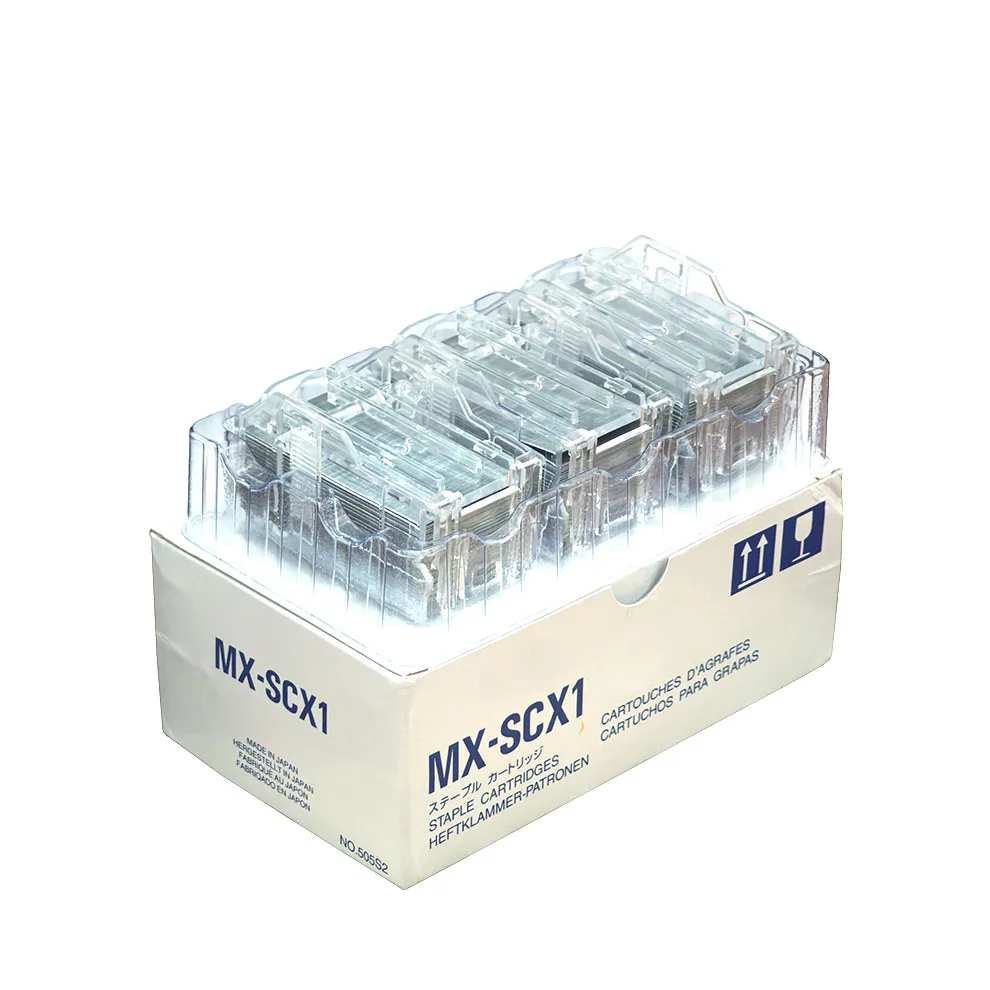 

Оригинальный новый картридж с скобами MXSCX1 MX-SCX1 - упаковка из 3 штук для Sharp MX-M453n 6240n MX-M1054 4621 MX-3501N MX-3640N MX-4100N 4110