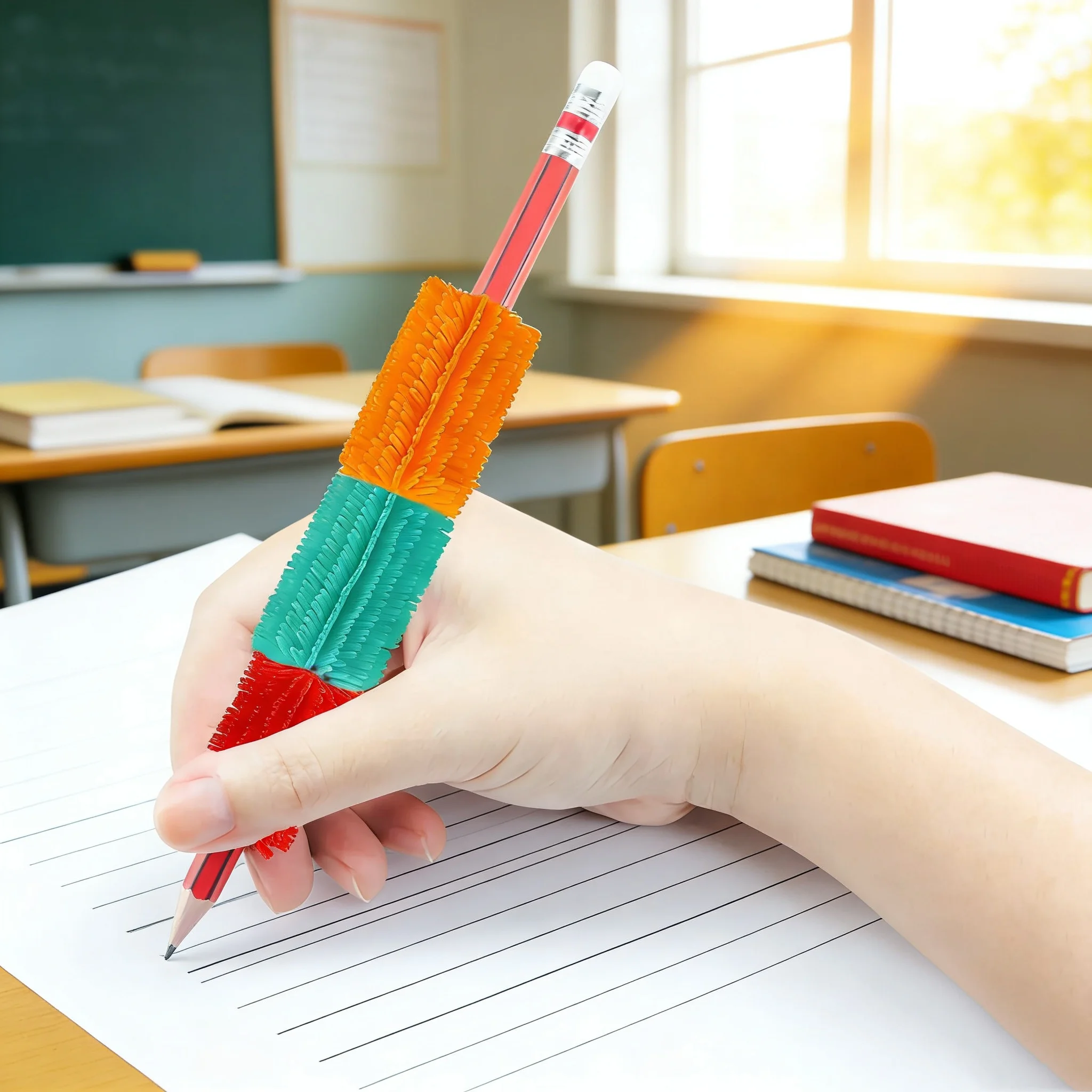 5/10 pçs tpr caneta aperto prática ajuda escrita pinça dispositivo de correção postura para criança mão escrita lápis caneta titular squeeze brinquedo