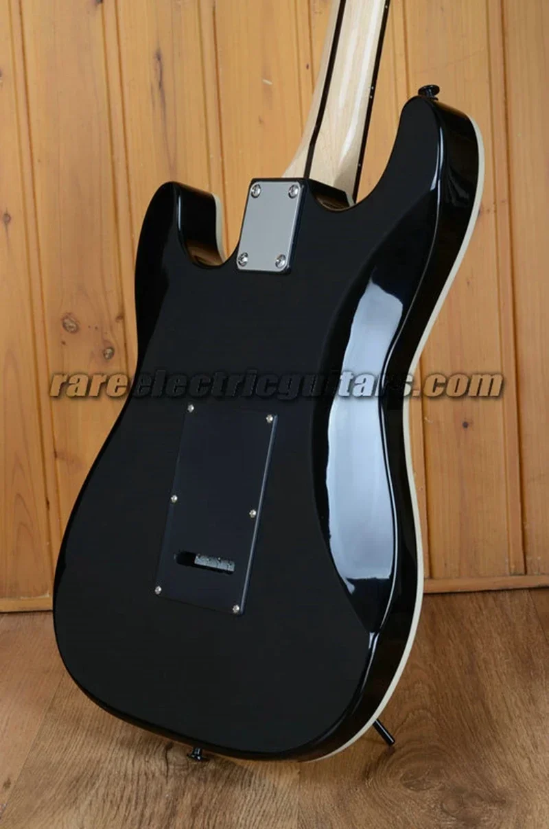 In Stock TomMorello Soul Power Black Electric Guitar Floyd Rose Tremolo Bridge Locking Nut Chrome Pickguard