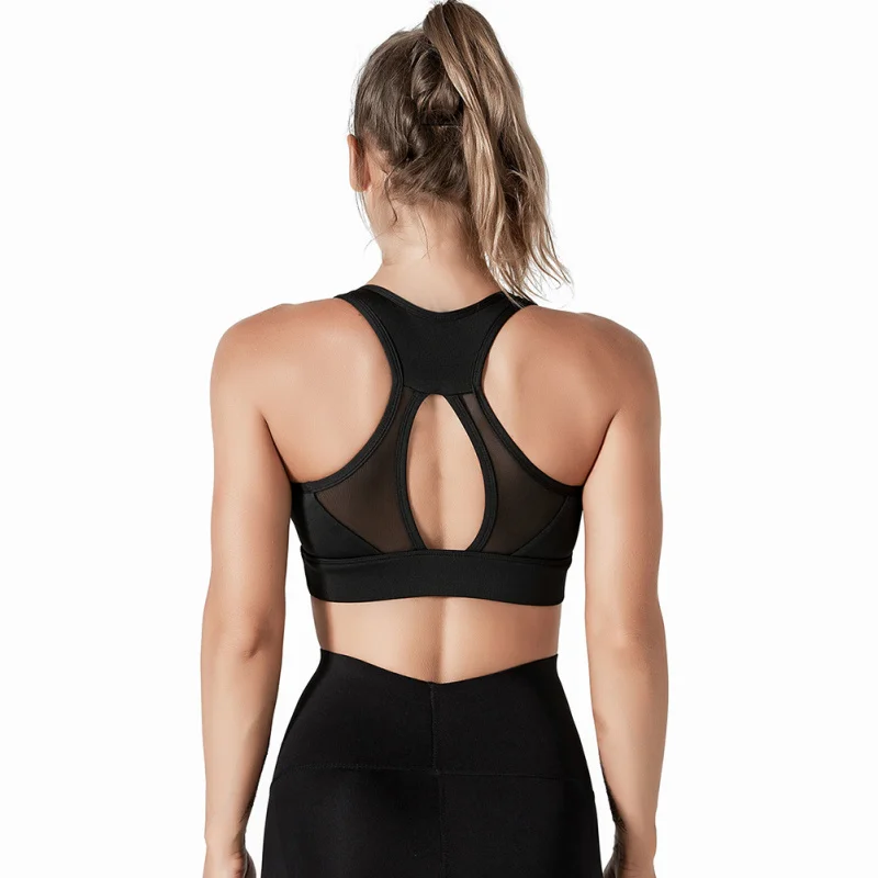 حمالة صدر رياضية للنساء، ملابس داخلية لاسلكية للياقة البدنية والجري، صدرية قابلة للتنفس ومضادة للصدمات، حمالة صدر لليوجا عالية القوة #3