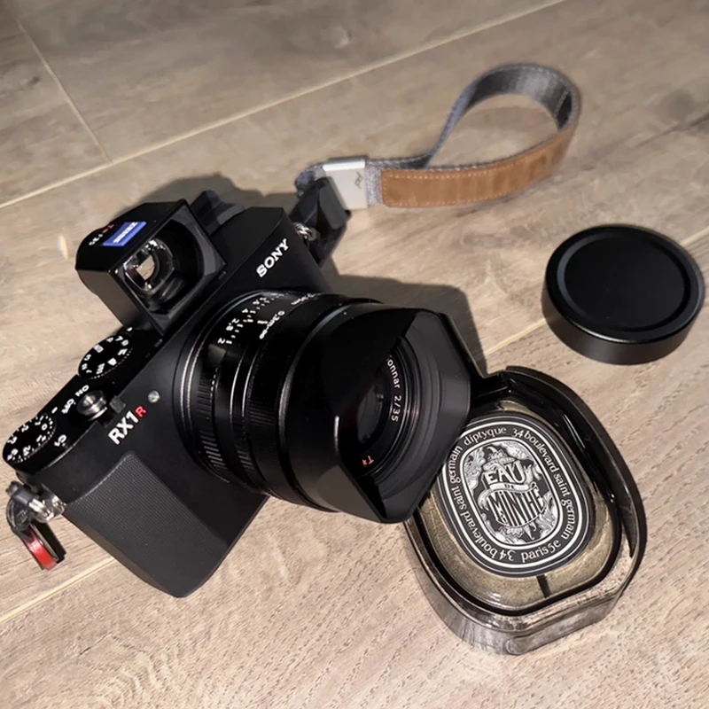 Haoge – pare-soleil à baïonnette en métal carré LH-RX1B, pour objectif Sony cybershot DSC RX1 RX1R RX1RII et FE 35MM F2.8 55MM/F1.8