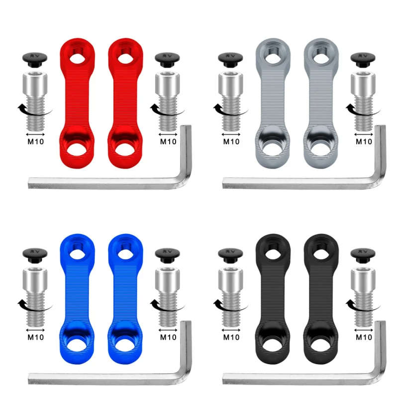 Motorcycle Rearview Extension Adapter Mirror Extender Adapters Riser Supplies Rear View Mirrors Extend Base