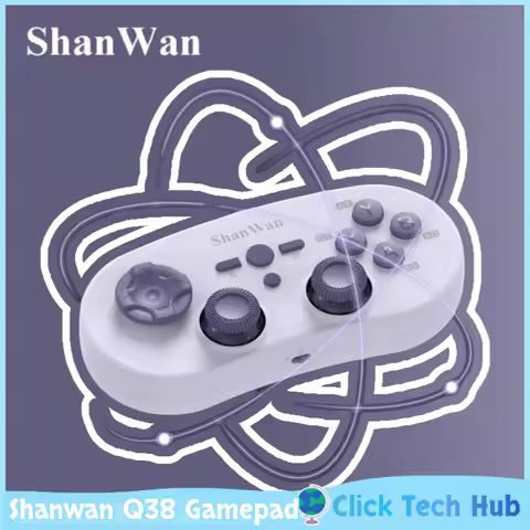 Shanwan Q38 Pocket Game Controller Dual Hall Rotary Joystick Wireless Bluetooth Portable Apple Android Pc ps4 steam Gamepad