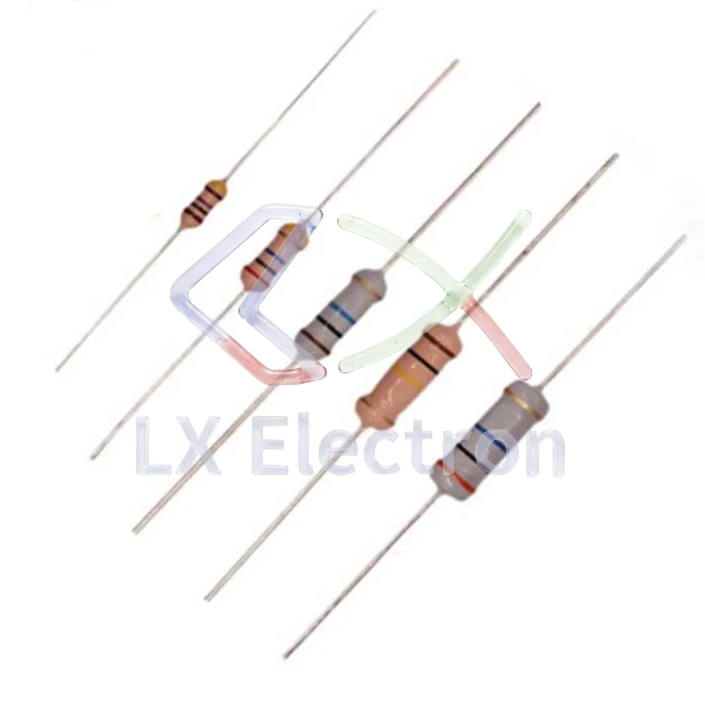 10pcs RI40 2W High Voltage Resistor Glaze Film Color Ring Replacement for Ohmite MOX/Vishay VR37 1K-1GJ Ohm ±5%