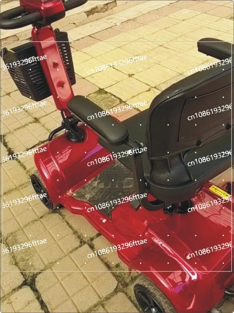 The elderly travel electric four-wheeler slope parking, let go of the brake, strong horsepower, strong hill climbing