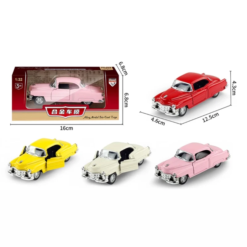 12.5CM 1:32 Scale Cadi High Simulation Classic Super Racing Car Alloy Pull Back Model Vehicle Auto Cool Car Collect Boy Gift