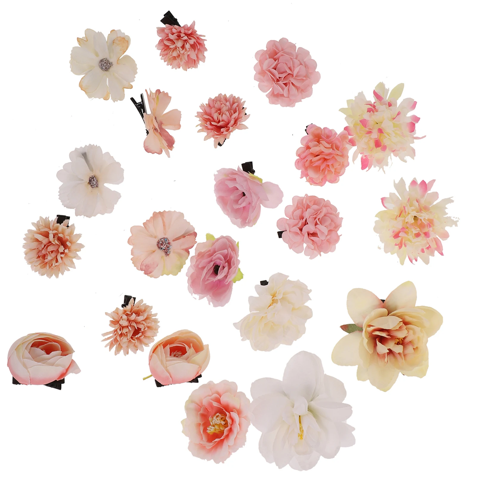 

21 Pcs Flower Hair Clip Set Girls Accessories Clips Bulk Claw for Women Cloth Teen Miss