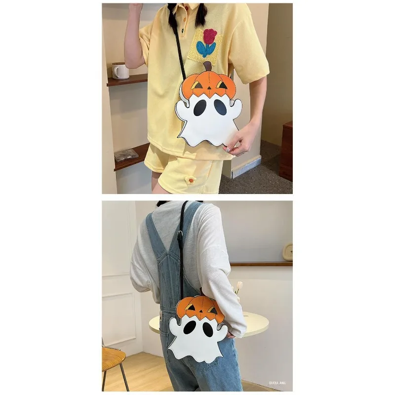 

Маленькая сумка на Хэллоуин, интернет-знаменитости, тот же стиль, 2026, новая европейско-американская модная индивидуальная маленькая круглая сумка с забавной тыквой