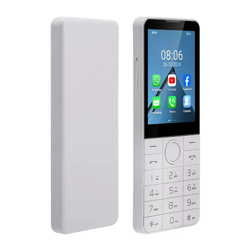 DOOV R77 4G écran tactile intelligent 2.8 pouces clavier téléphone portable sans caméra 3GB + 32GB 2100mAh Android 13 Whatsapp clavier hébreu