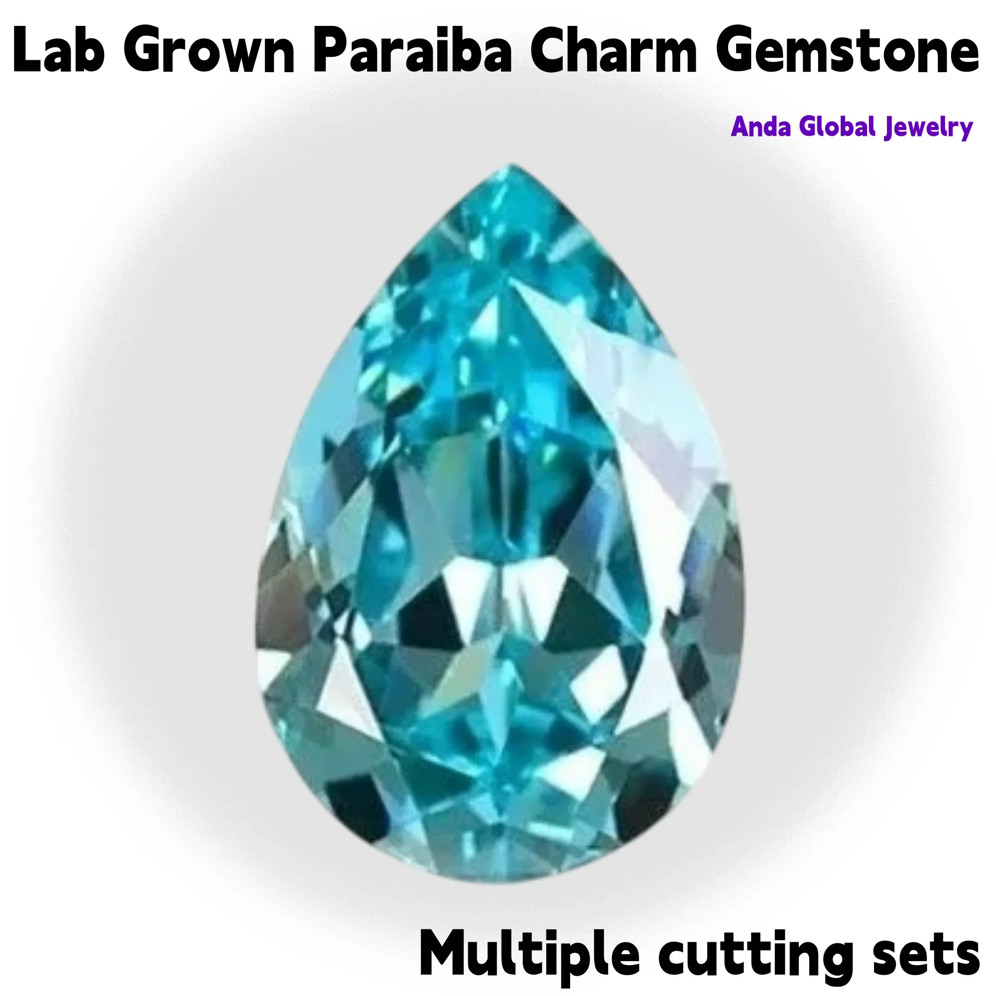 

M-Lab Grown Paraiba Charm Gemstone for DIY Advanced Jewelry Making Inlay Ring Necklace Bracelet AGL Certificate Daily Matching